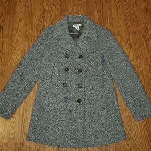 J. Crew Women's Brown Pea Coat Medium Tall